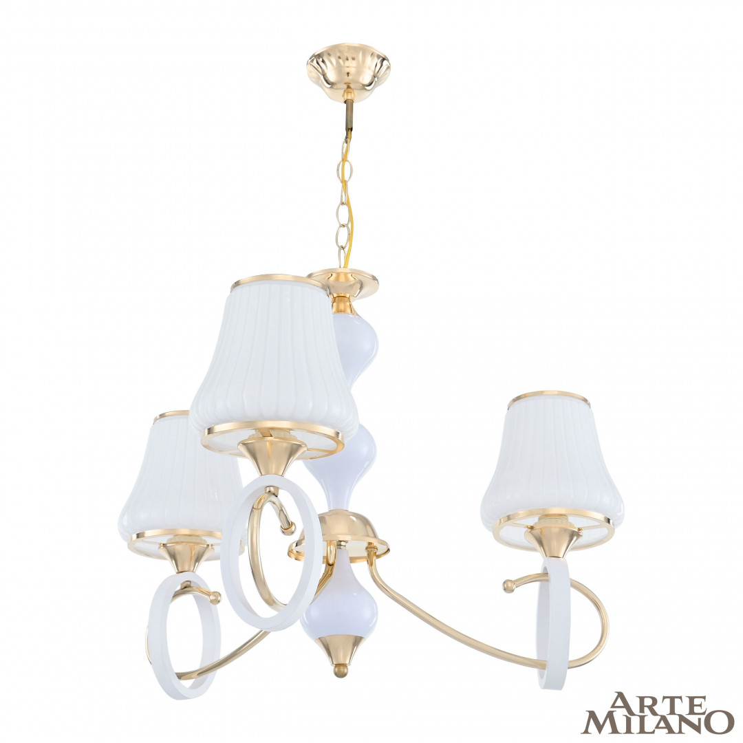 Подвесная люстра Arte Milano Florentia-2387 302387/3 Wh/Gd в Санкт-Петербурге
