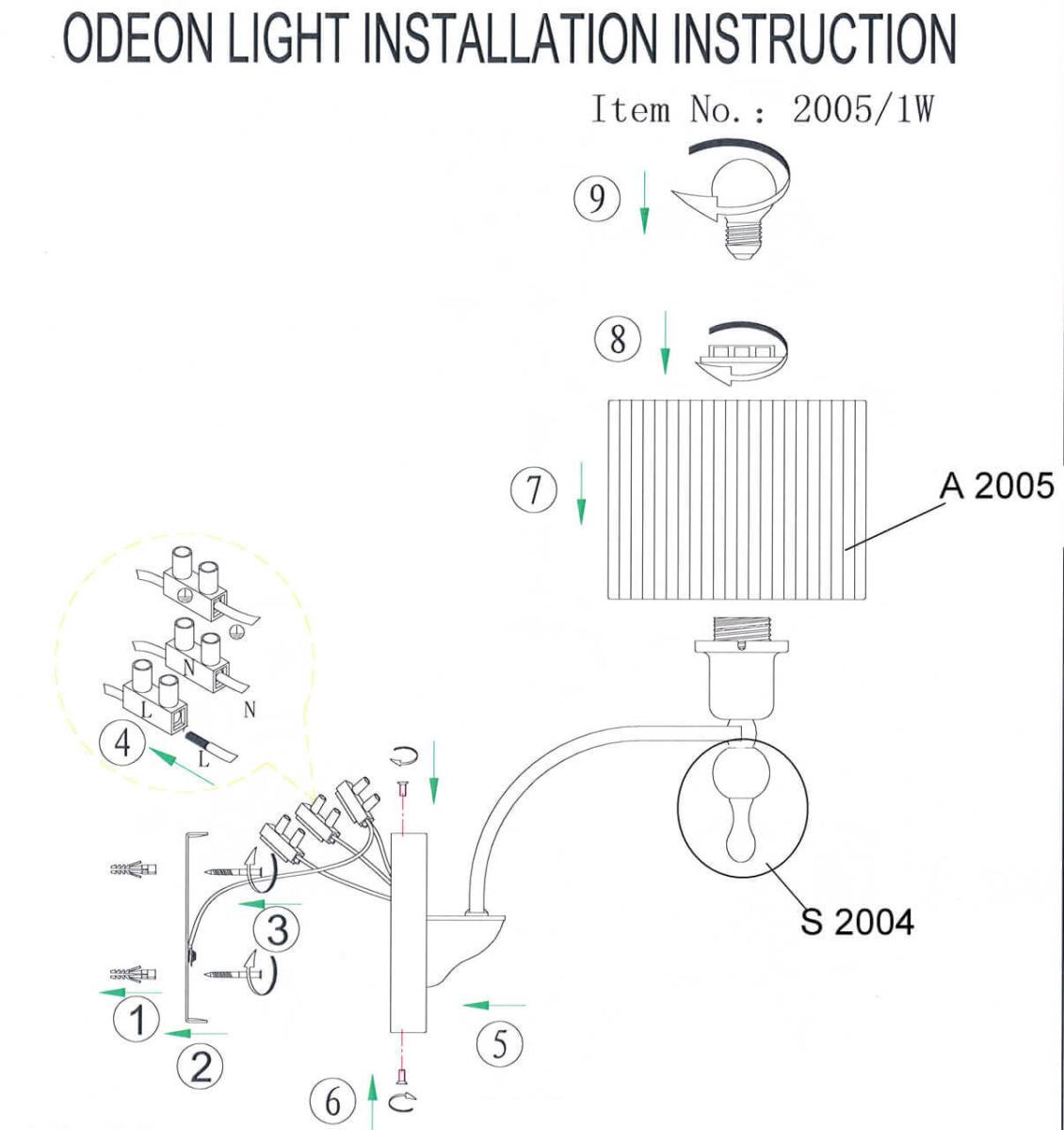 Бра Odeon Light Viga 2005/1W в Санкт-Петербурге