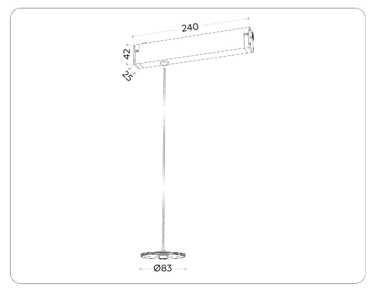 Крепеж для корпуса подвесной Ambrella Light DIY Spot A2660 в Санкт-Петербурге