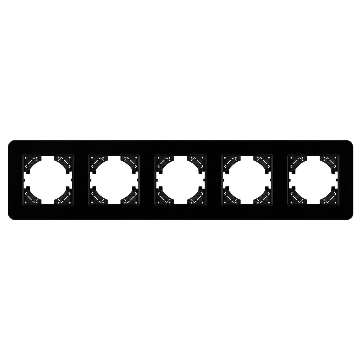 Рамка на 5 постов стеклянная Arlight FRM-OMALI-GS-5-BK 049705 в Санкт-Петербурге