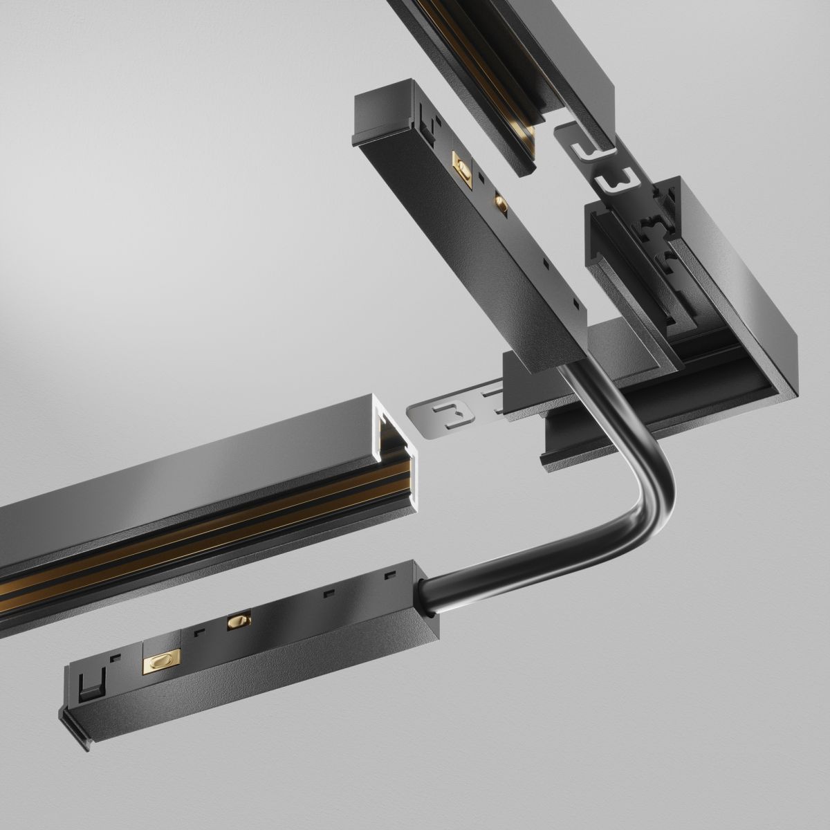 Коннектор питания шарнирный Exility X Maytoni TRA239CS-42B в #REGION_NAME_DECLINE_PP#