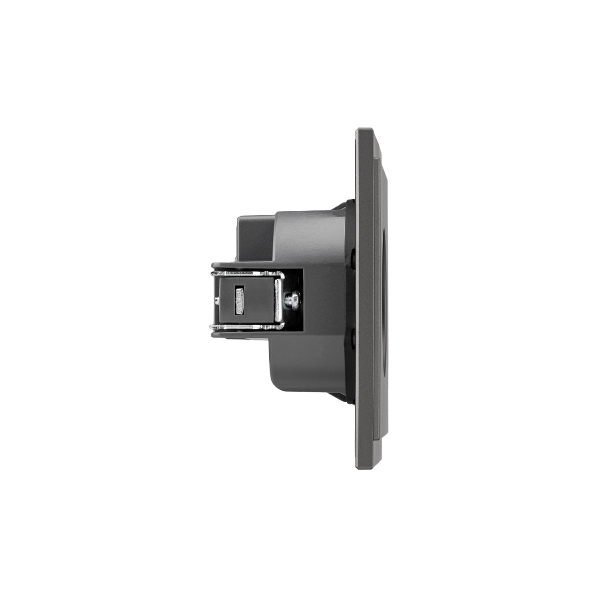 Розетка SETE 1-ая с/з с/у, со шторками 16А графит IP20/IP44 KRANZ KR-79-0701-3 в Санкт-Петербурге