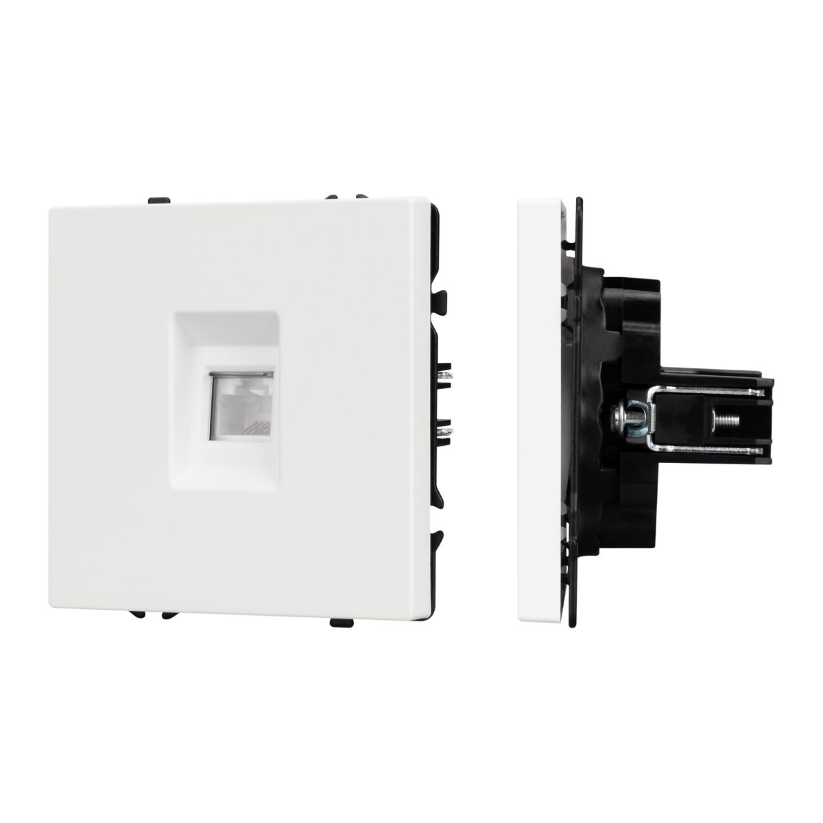 Розетка компьютерная софт-тач белый кварц Arlight SCT-MPC1-SFPL-WH (RJ-45, CAT6) 054304(1) в Санкт-Петербурге