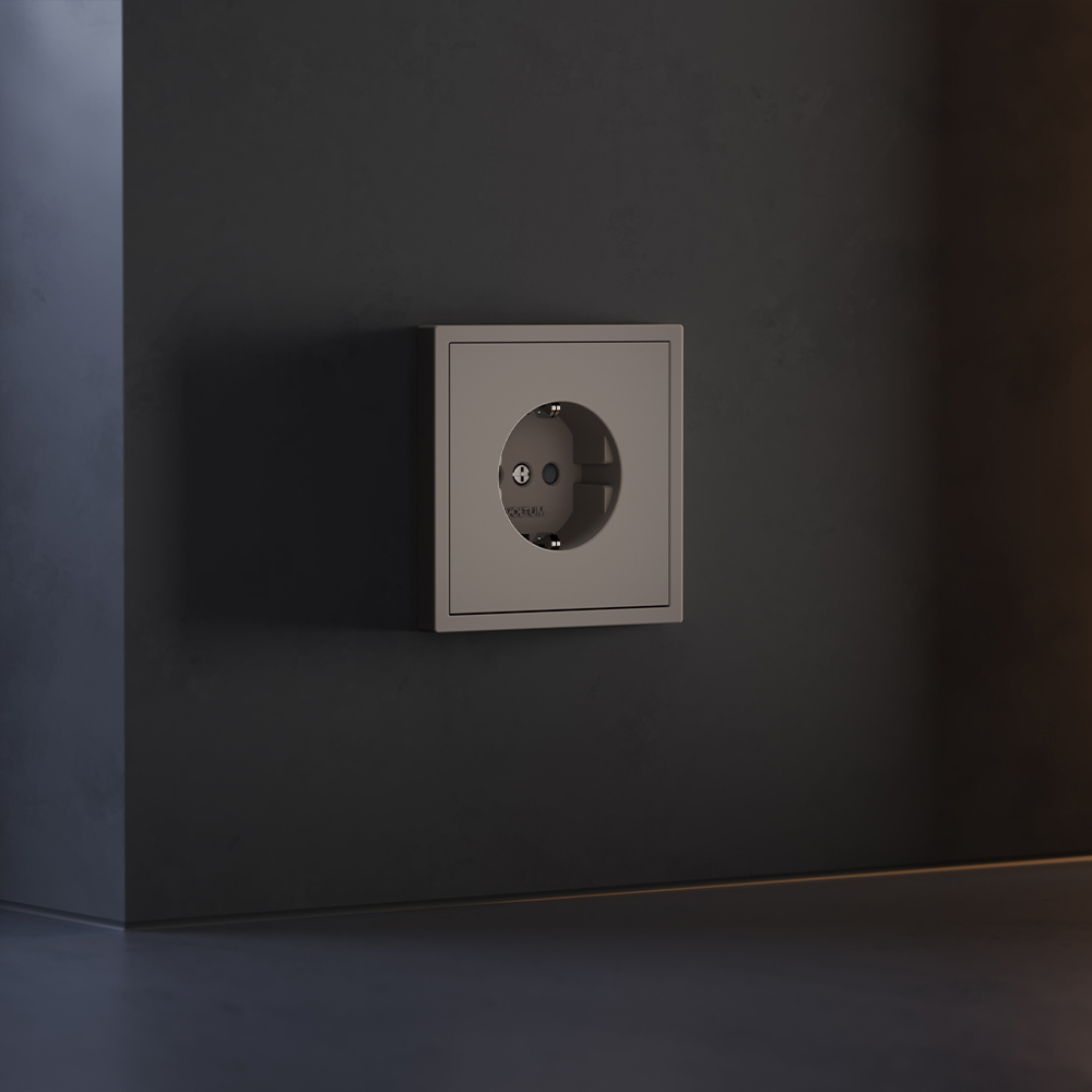 Накладка для розетки с заземлением и защитными шторками Voltum S70 (капучино) VLS000714 в #REGION_NAME_DECLINE_PP#