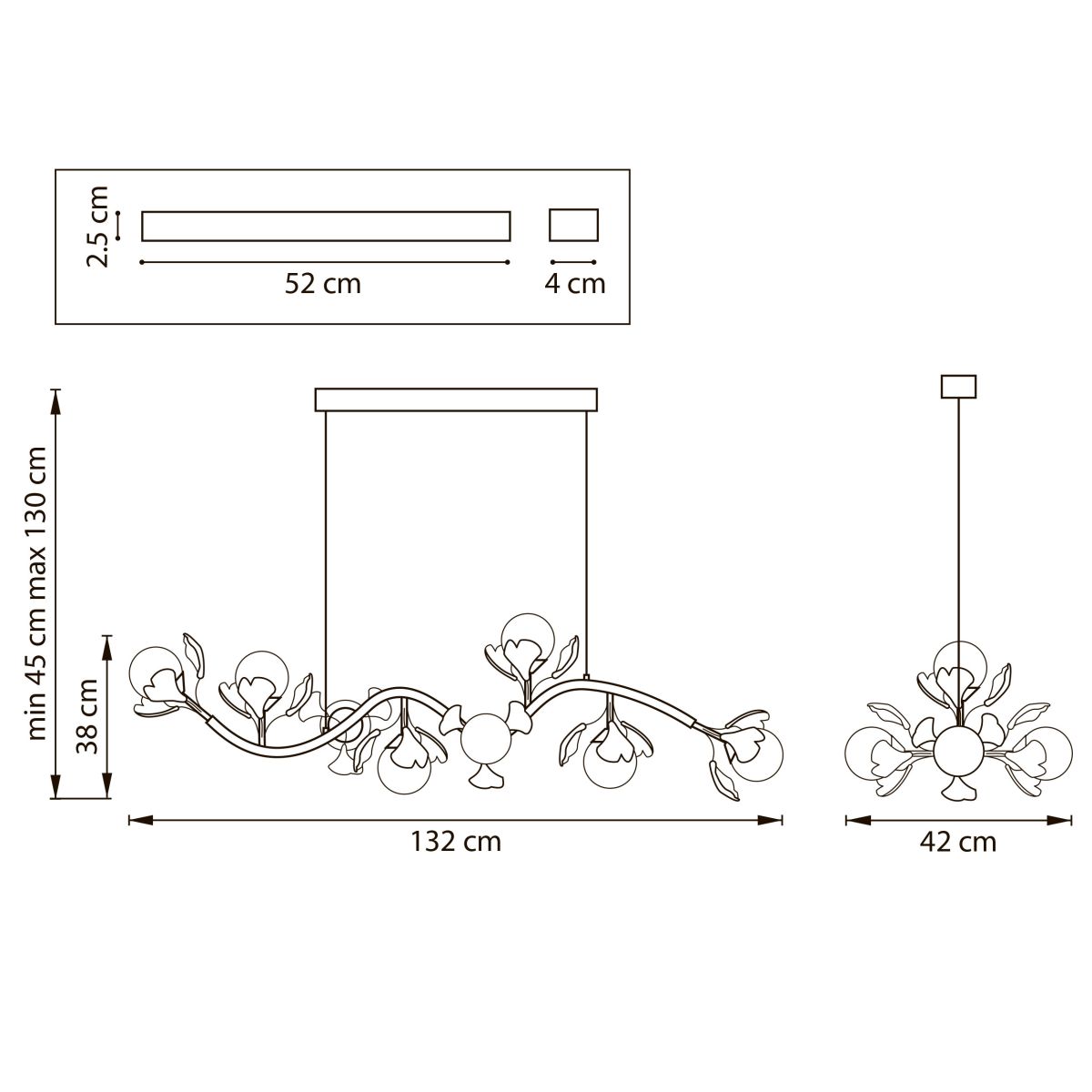 Подвесная люстра Lightstar Ceramo BW 799087 в Санкт-Петербурге