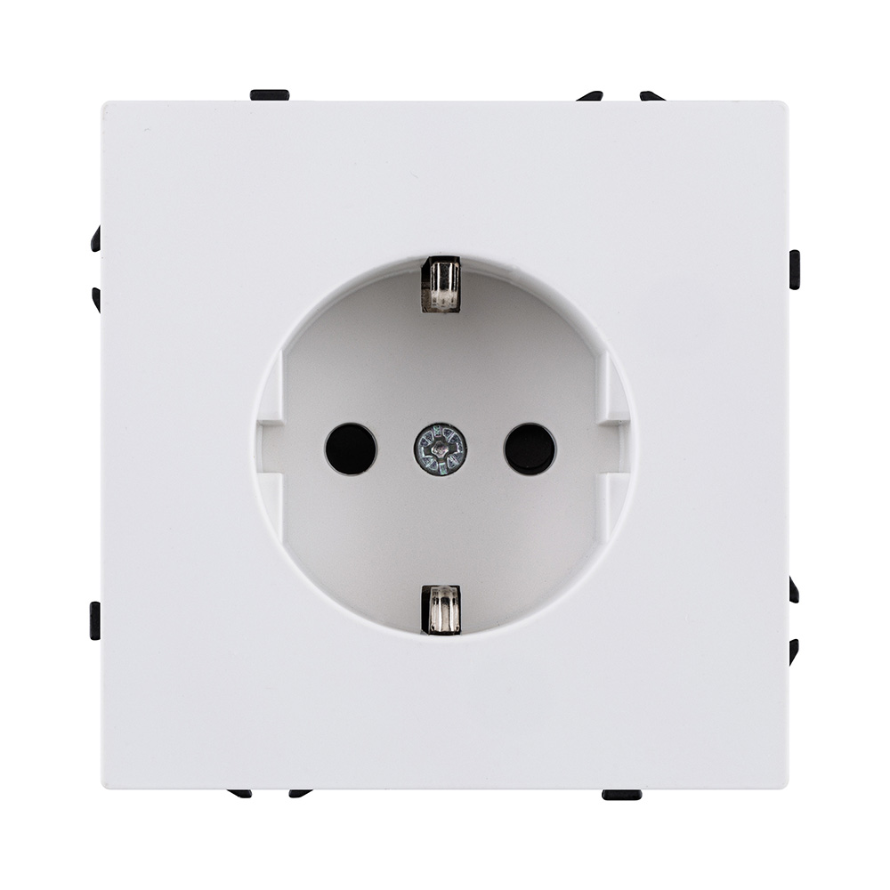 Розетка штепсельная SCHUKO 16A/250 В, белый глянцевый Kollinger Eclipse EC-014WG в #REGION_NAME_DECLINE_PP#