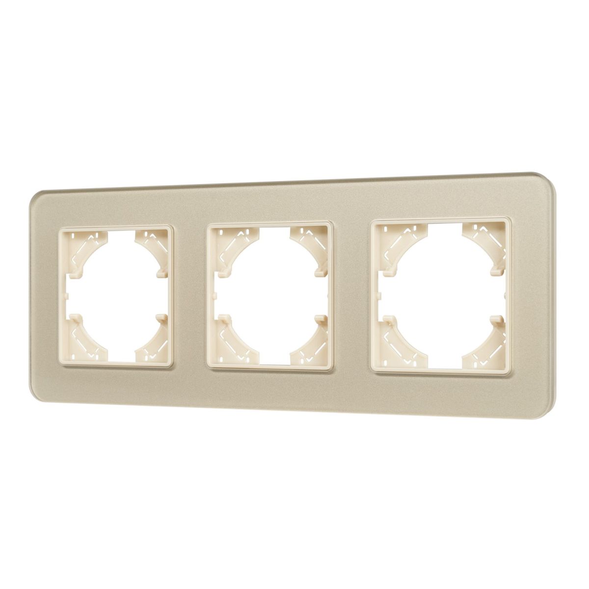 Рамка на 3 поста стеклянная Arlight FRM-OMALI-GS-3-GD 049699 в Санкт-Петербурге