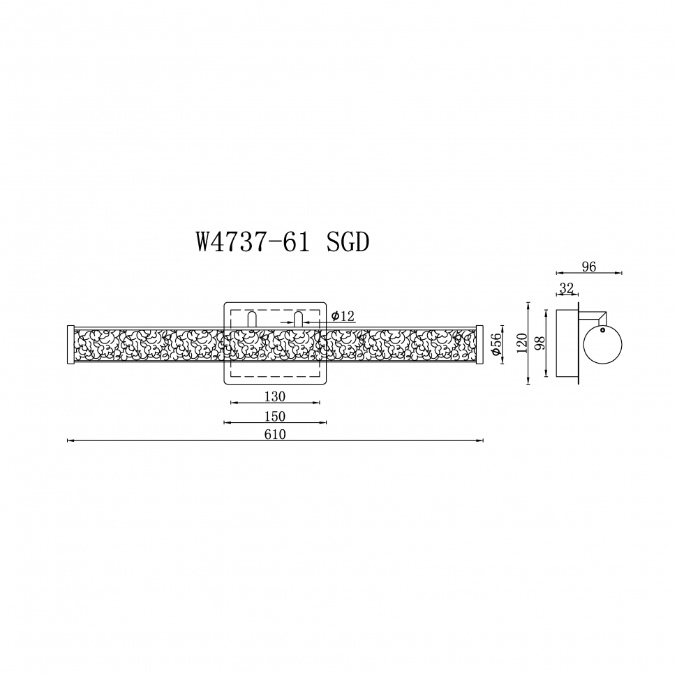 Настенный светильник iLedex Look W4737-61 SGD в Санкт-Петербурге