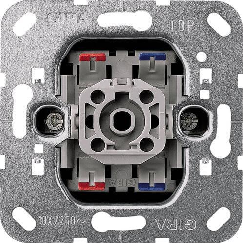 Выключатель одноклавишный  двухполюсный Gira System 55 10A 250V 010200 в Санкт-Петербурге