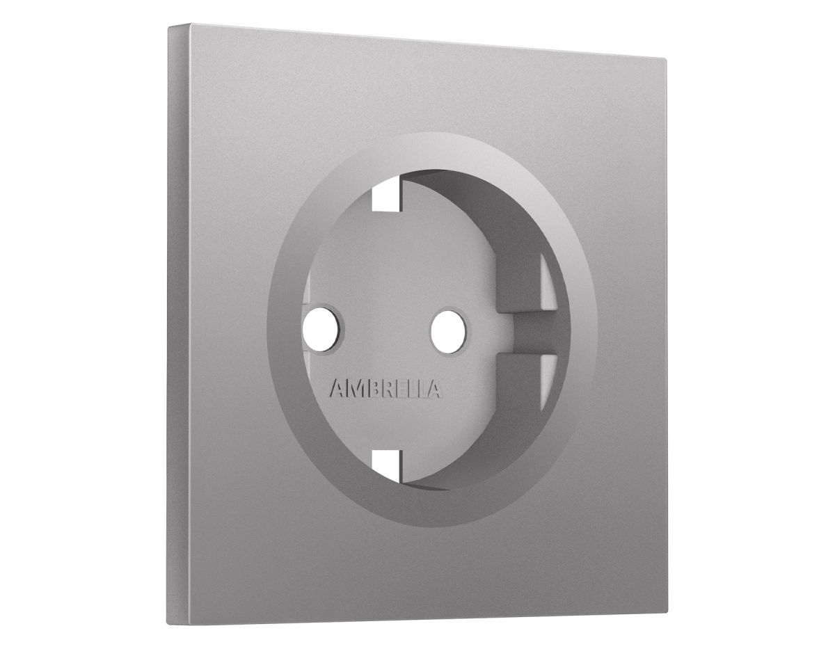 Лицевая панель SIGMA (Сталь матовый) для электрической розетки с/з QUANT PRO Ambrella Volt SP5060 в #REGION_NAME_DECLINE_PP#