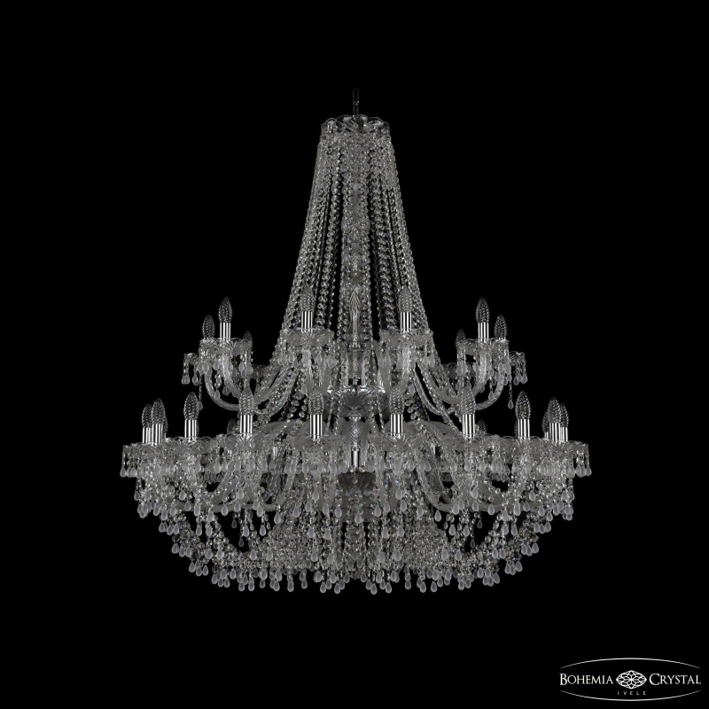 Подвесная люстра Bohemia Ivele Crystal 1410/20+10/400/2d Ni V0300 в Санкт-Петербурге