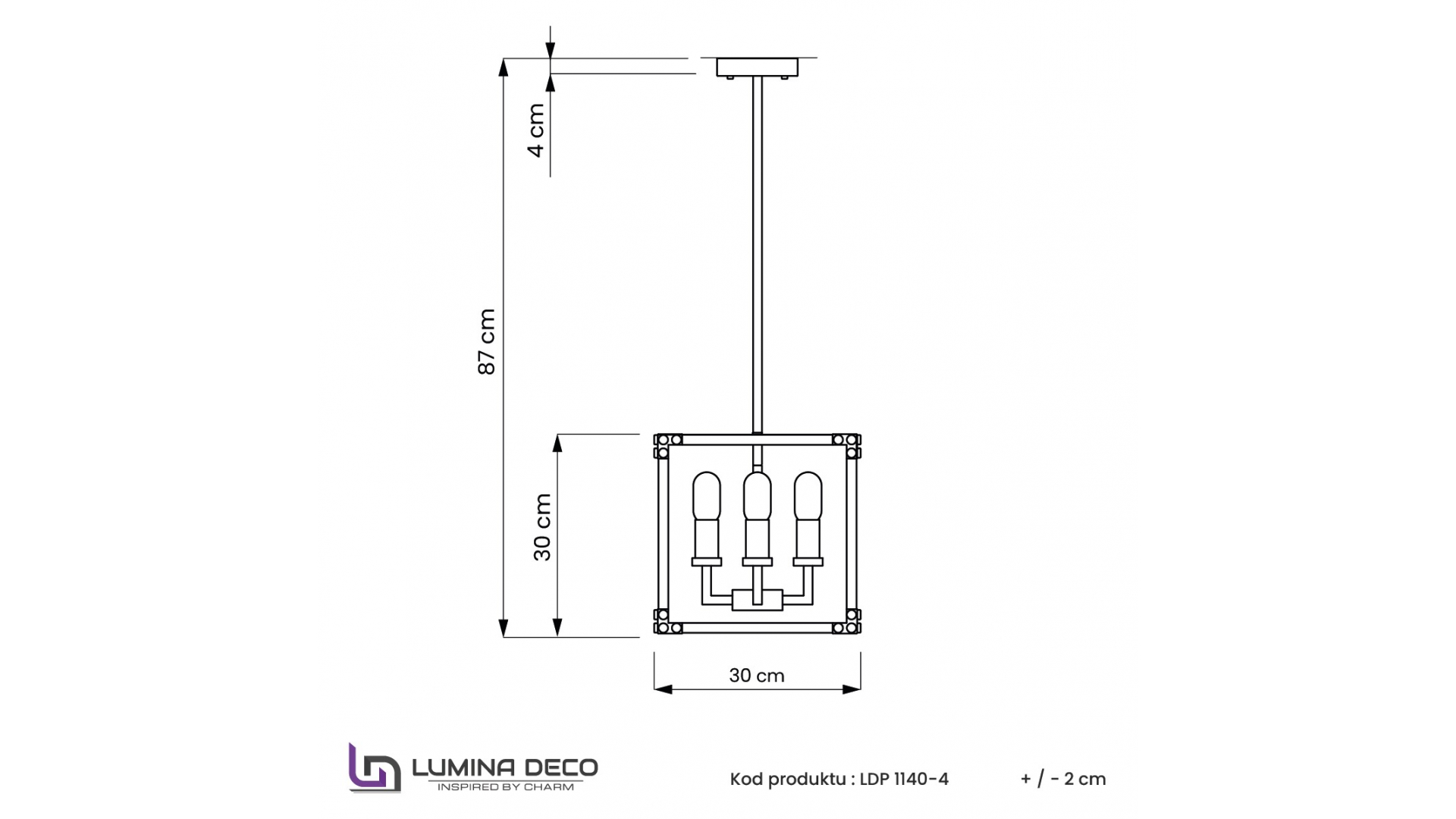 Подвесная люстра Lumina Deco Waldorf LDP 1140-4 BK+MD в Санкт-Петербурге
