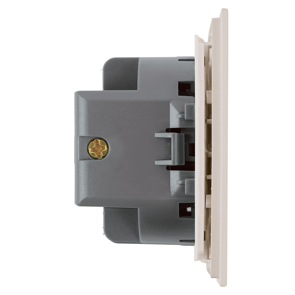 Выключатель 1-клавишный c индикатором (механизм) Stekker Мия 250В 10А RSW10-3101-08 пудровый жемчуг 50475 в Санкт-Петербурге