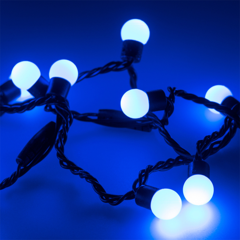 Светодиодная гирлянда Arlight ARD-Ball-Classic-D17.5-20000-Black-200LED Blue 025589 в Санкт-Петербурге