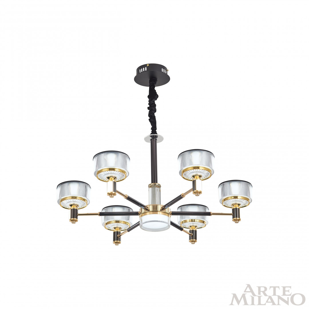 Подвесная люстра Arte Milano Neapolis 276210/6 BK/GD в #REGION_NAME_DECLINE_PP#
