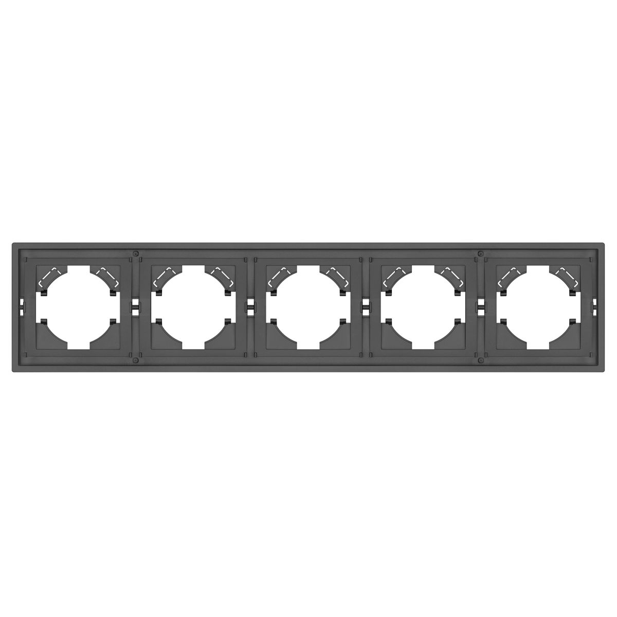 Рамка пластиковая на 5 постов Arlight FRM-TENDO-SFPL-5-GR 054659 в Санкт-Петербурге