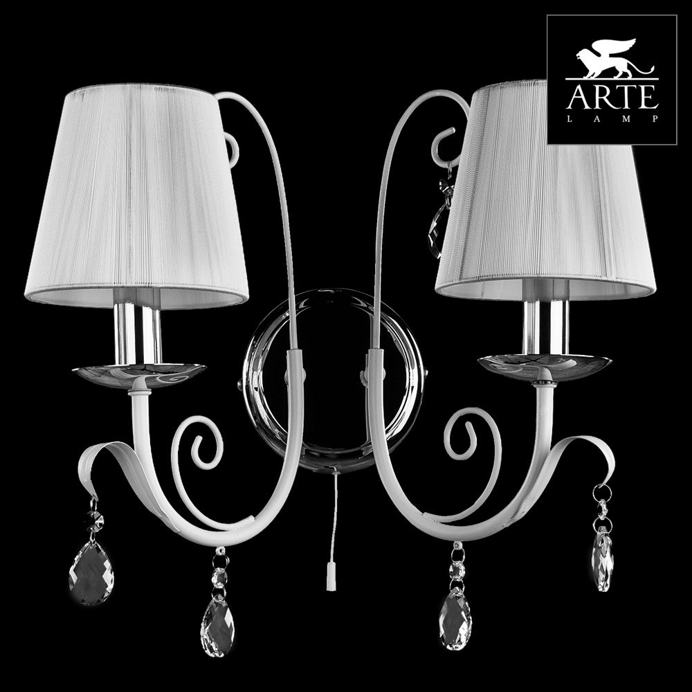 Бра Arte Lamp Romana Snow A1743AP-2WH в Санкт-Петербурге