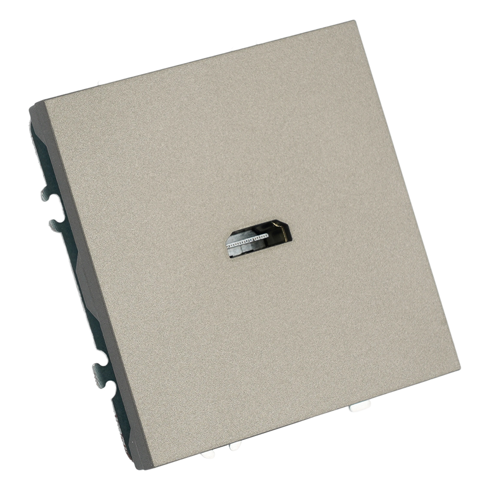 Розетка HDMI 2.0 Type A (механизм) Stekker Эмили RST00-5118-09 антрацит soft touch 50168 в #REGION_NAME_DECLINE_PP#