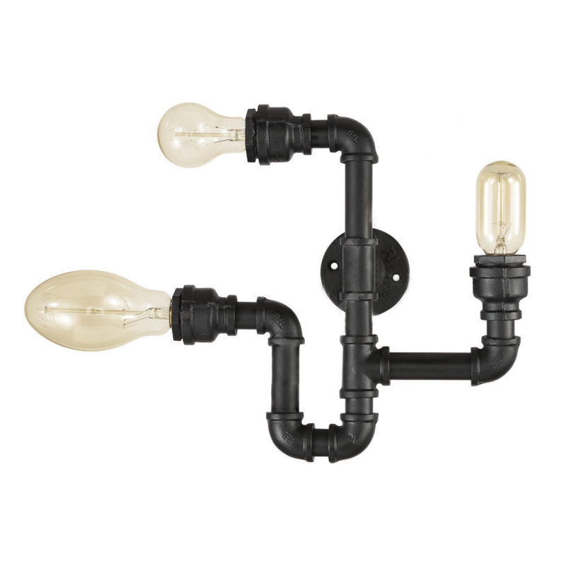 Бра Ideal Lux Plumber AP3 Nero 142517 в #REGION_NAME_DECLINE_PP#