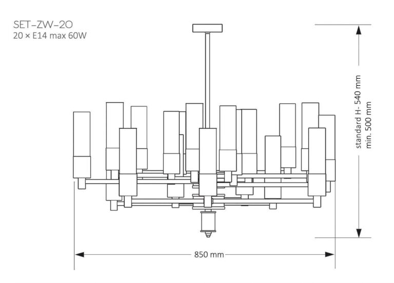 Подвесная люстра Kutek Mood Seti SET-ZW-20 (Z) в #REGION_NAME_DECLINE_PP#