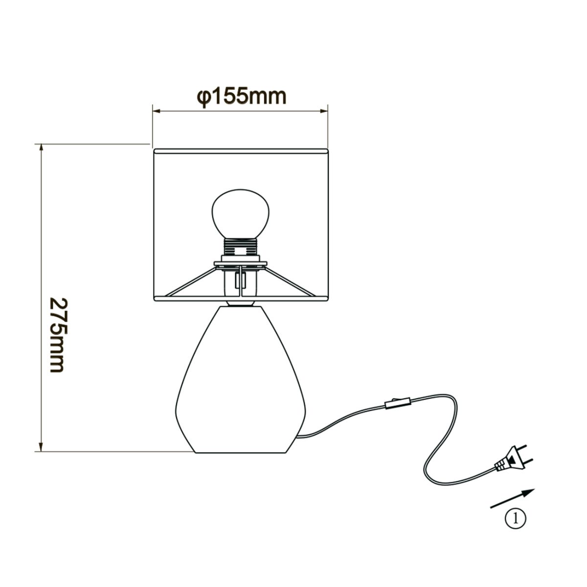 Настольная лампа Escada 10168/L Grey в Санкт-Петербурге