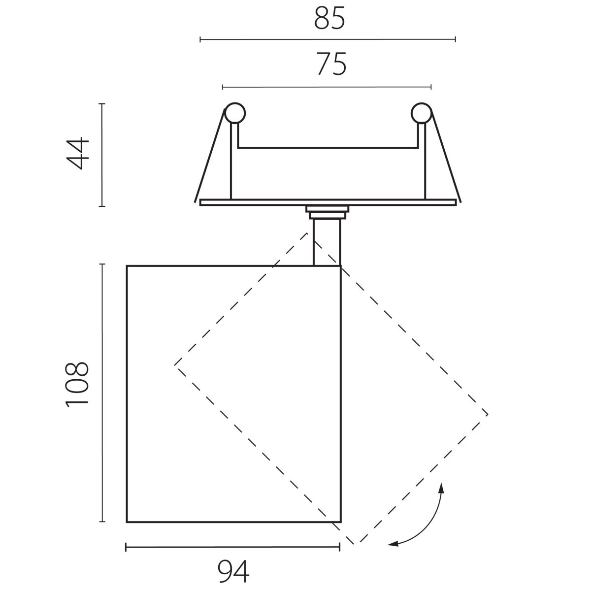 Встраиваемый светильник Lightstar Alta Base A5436RS в Санкт-Петербурге
