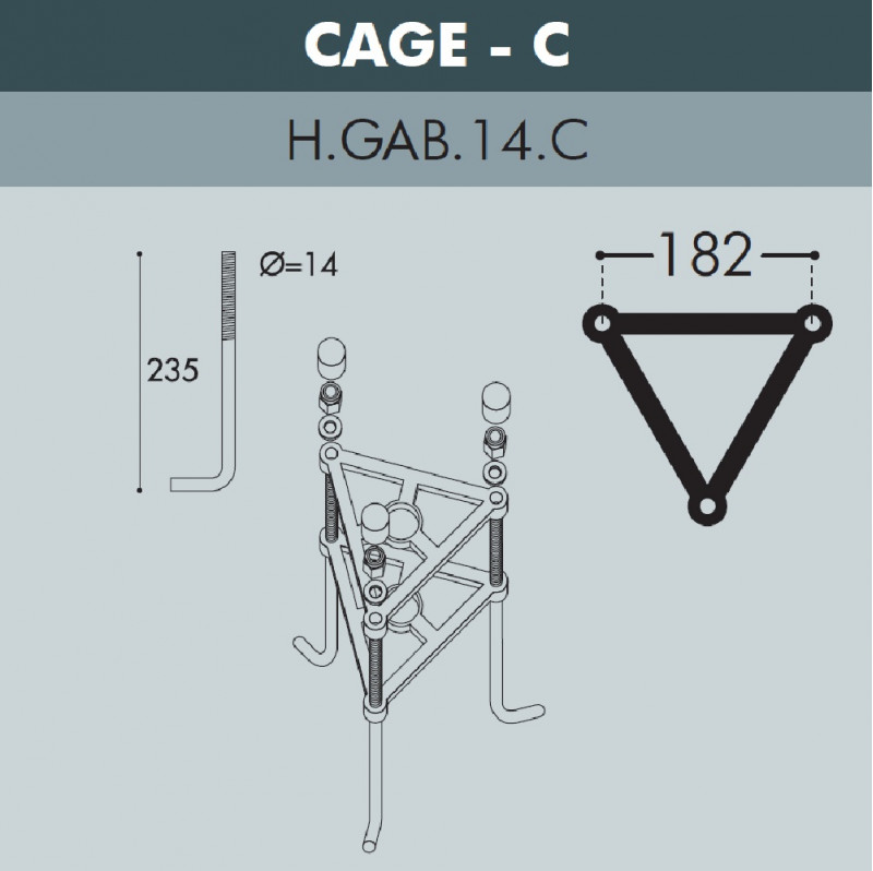 Садовый светильник Fumagalli 4P2.362.G10.LYE28 в Санкт-Петербурге