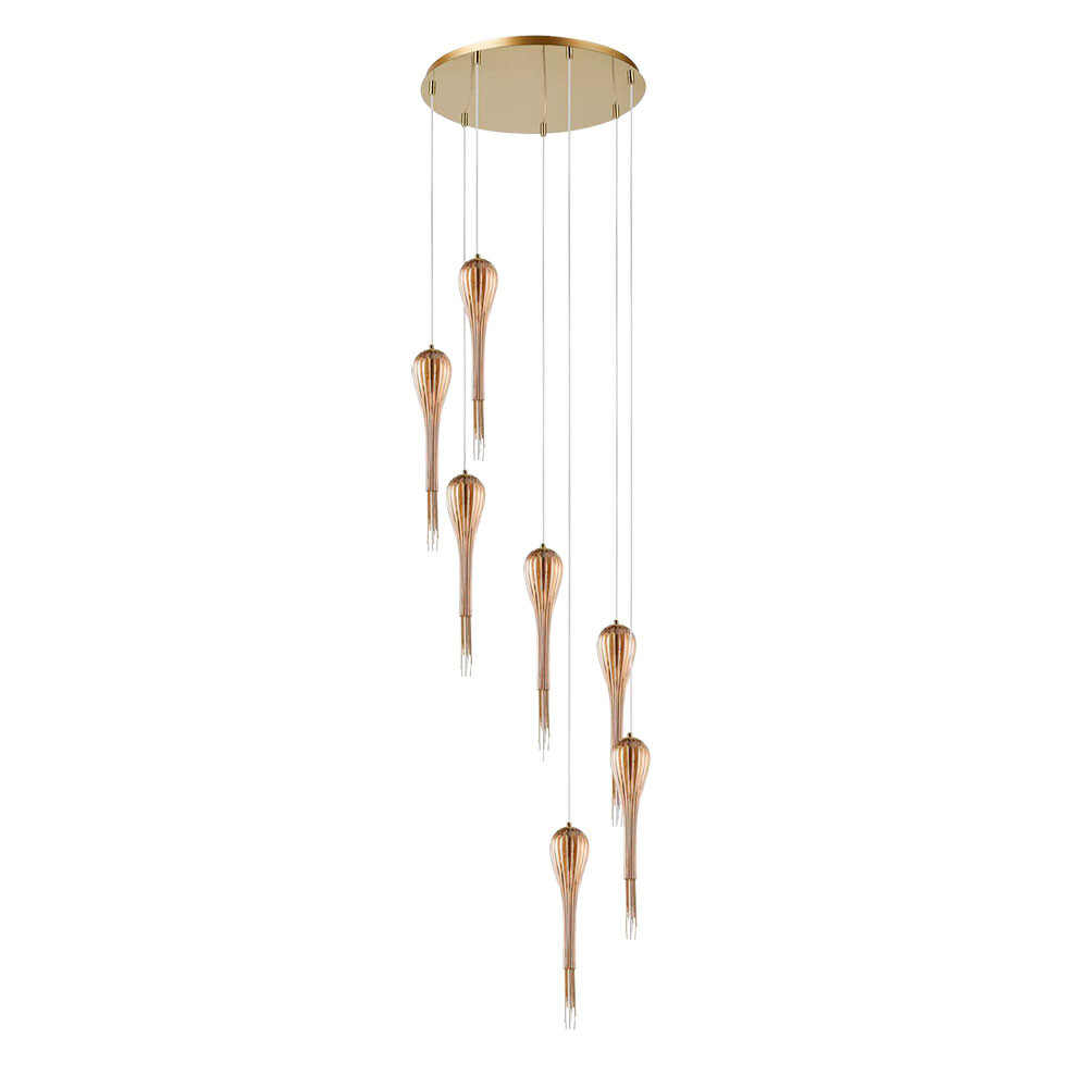 Каскадная люстра Arte Lamp Waterfall A1577SP-7GO в Санкт-Петербурге