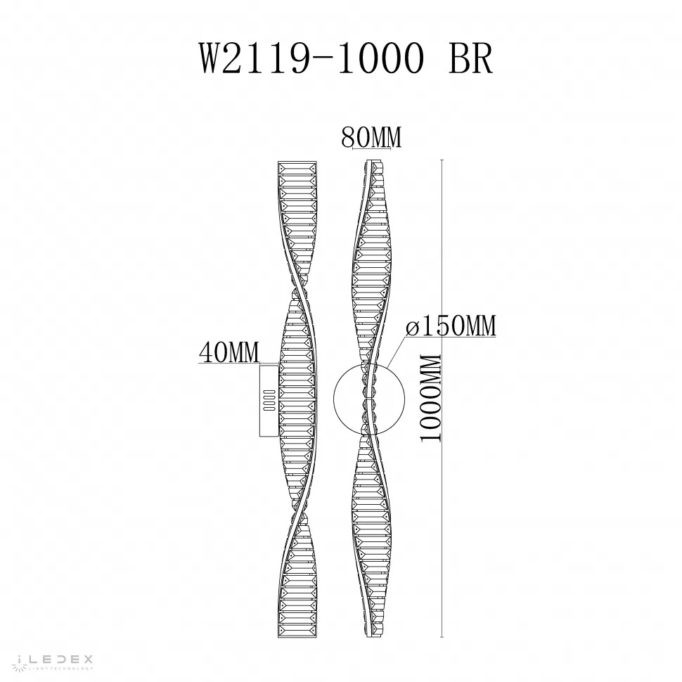 Настенный светильник iLedex Woodstock W2119-1000 BR в Санкт-Петербурге