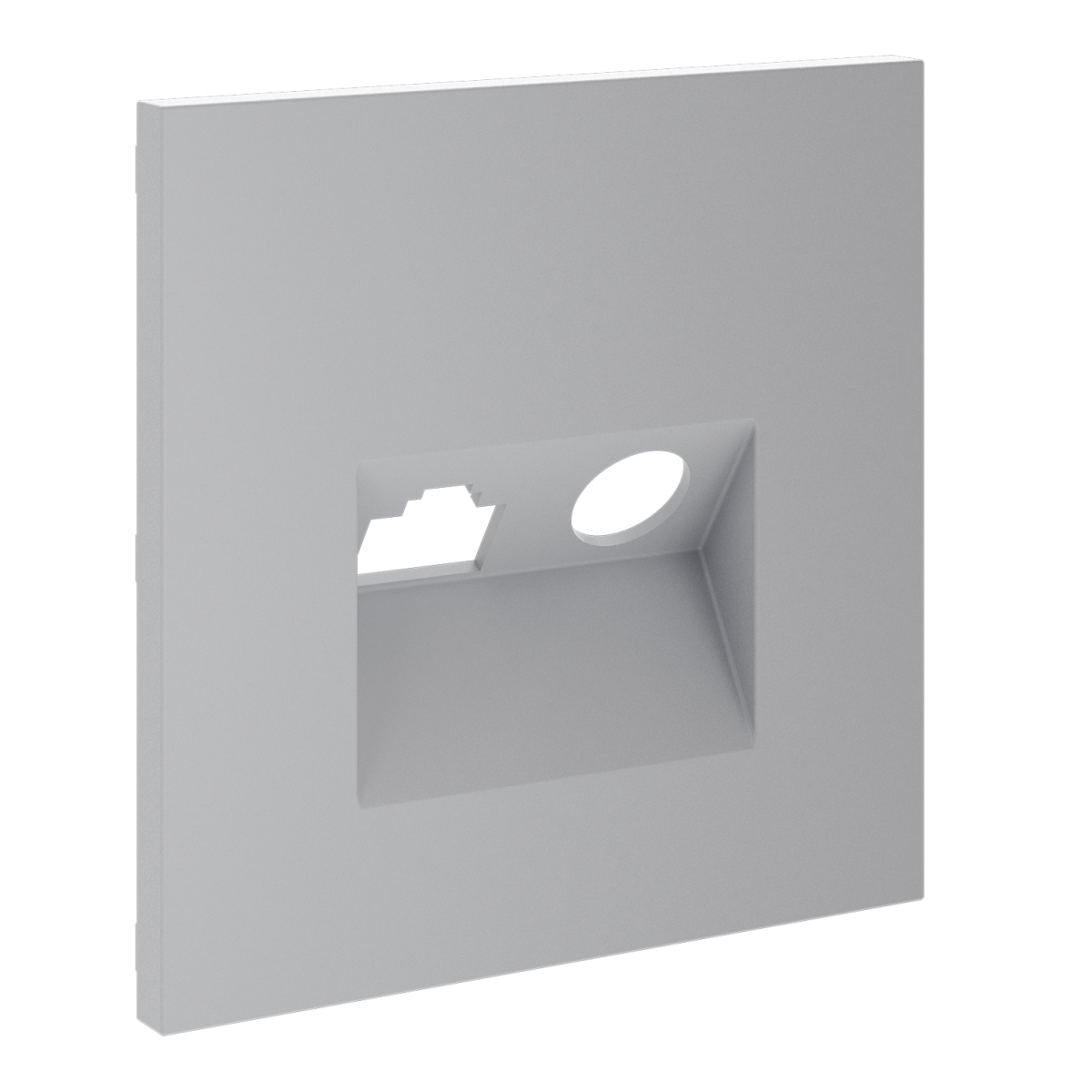 Накладка для розетки TV+RJ45 кат. 6 Voltum S70 (серый) VLS002716 в Санкт-Петербурге