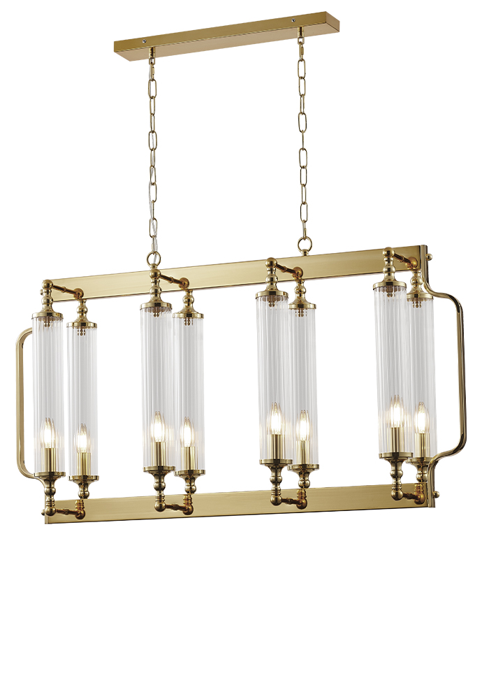 Подвесная люстра Crystal Lux TOMAS SP8 L1000 BRASS в Санкт-Петербурге
