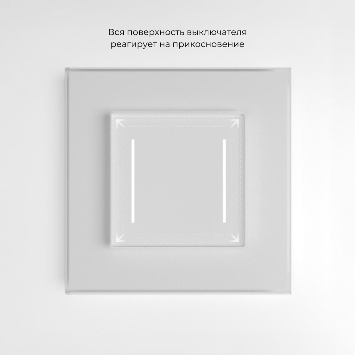 Умный сенсорный выключатель двухклавишный Werkel 4690389197949 W4523001 a064140 в Санкт-Петербурге