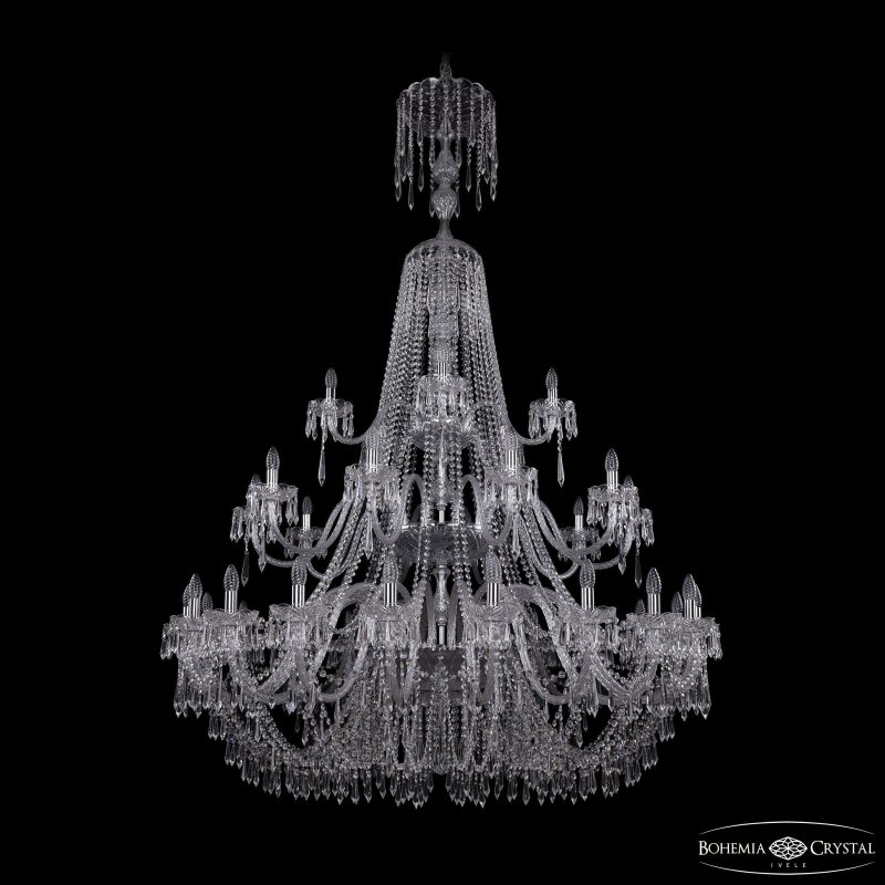 Подвесная люстра Bohemia Ivele Crystal 1403/20+10+5/530/XL-203/3d Ni в Санкт-Петербурге