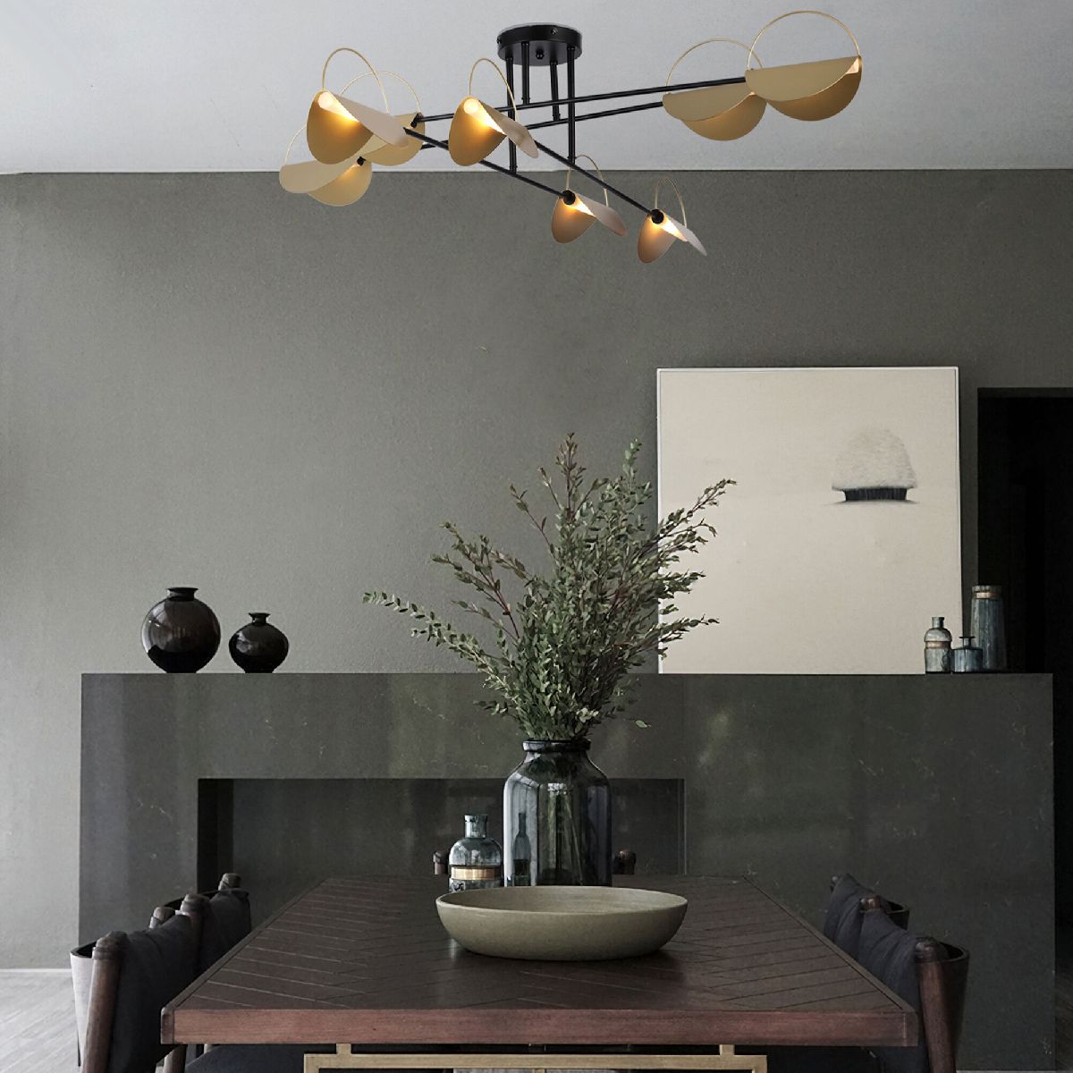 Потолочная люстра Eurosvet Grazia 70148/8 черный/золото Smart a062043 в #REGION_NAME_DECLINE_PP#