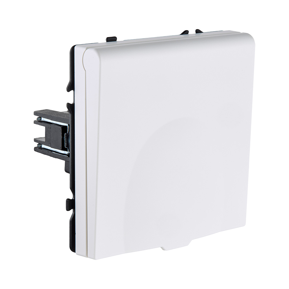 Розетка штепсельная SCHUKO 16A/250 В с крышкой, белый матовый Kollinger Eclipse EC-015WH в #REGION_NAME_DECLINE_PP#