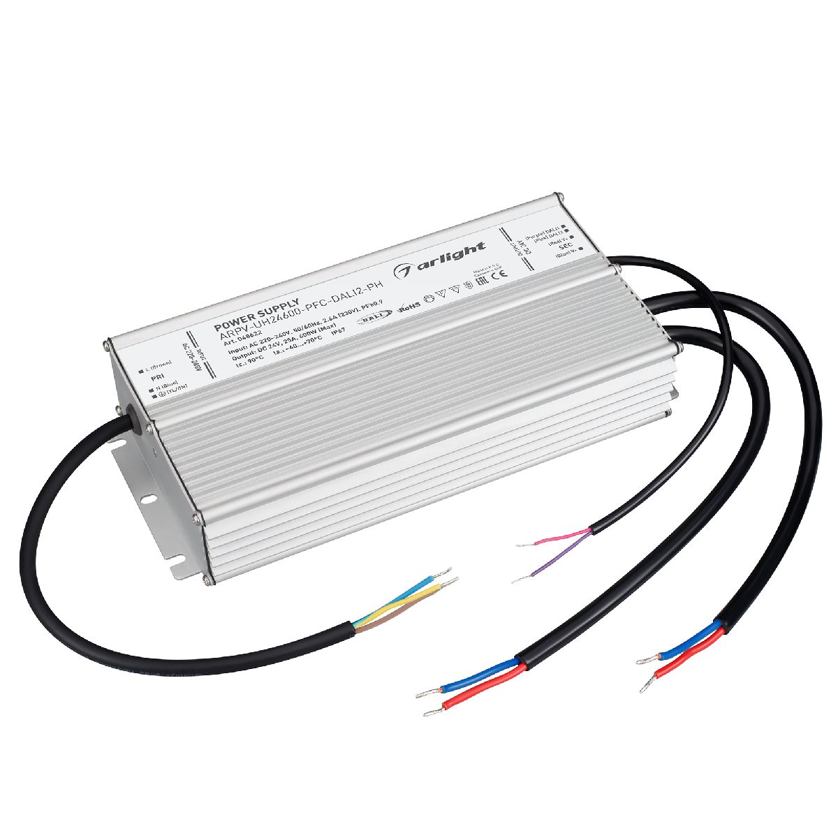 Блок питания Arlight ARPV-UH24600-PFC-DALI2-PH (24V, 25A, 600W) 048622 в Санкт-Петербурге