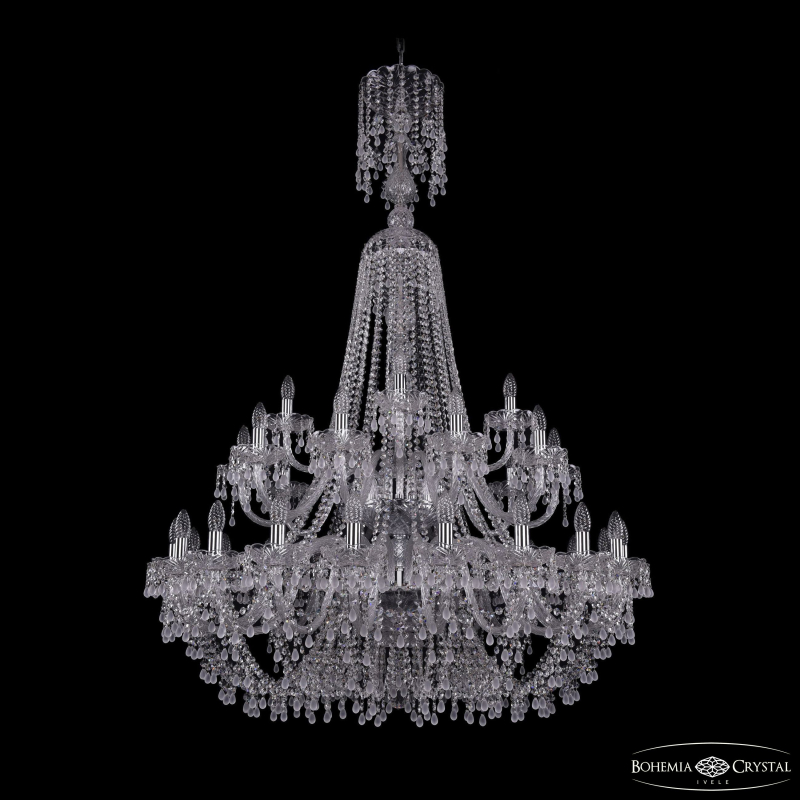 Подвесная люстра Bohemia Ivele Crystal 1410/20+10+5/400/XL-160/2d Ni V0300 в Санкт-Петербурге