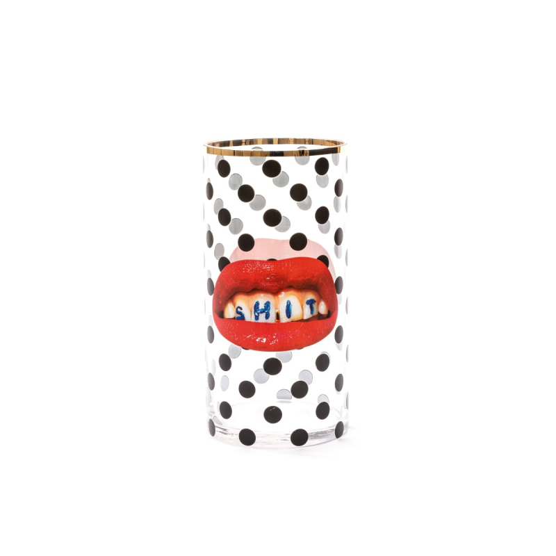 Ваза Shit Pois Medium Seletti Toiletpaper Glass Vase 14170 в #REGION_NAME_DECLINE_PP#