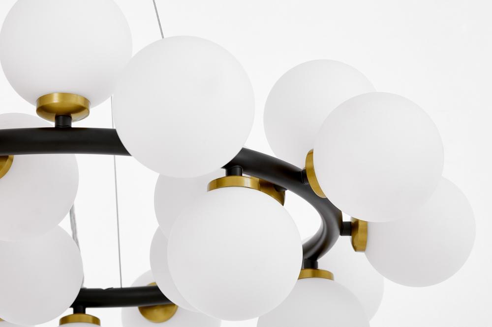 Подвесная люстра Lumina Deco Marsiada LDP 6033-25 BK+MD в Санкт-Петербурге