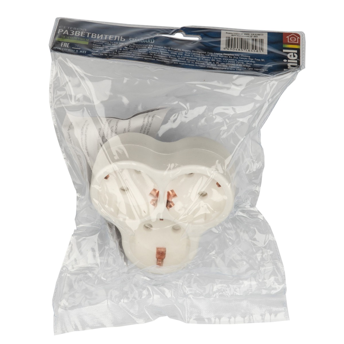Сетевой разветвитель Uniel S-GES3-16F WHITE UL-00011235 в #REGION_NAME_DECLINE_PP#