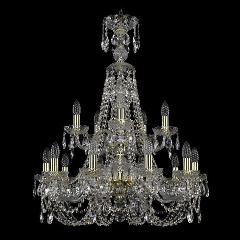 Подвесная люстра Bohemia Ivele 1406/10+5/240/XL-85/2d/G в Санкт-Петербурге