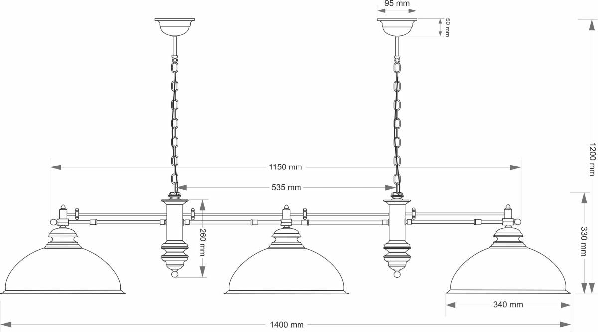 Подвесная люстра Kutek Lido LID-ZWL-3 (P) GR в Санкт-Петербурге