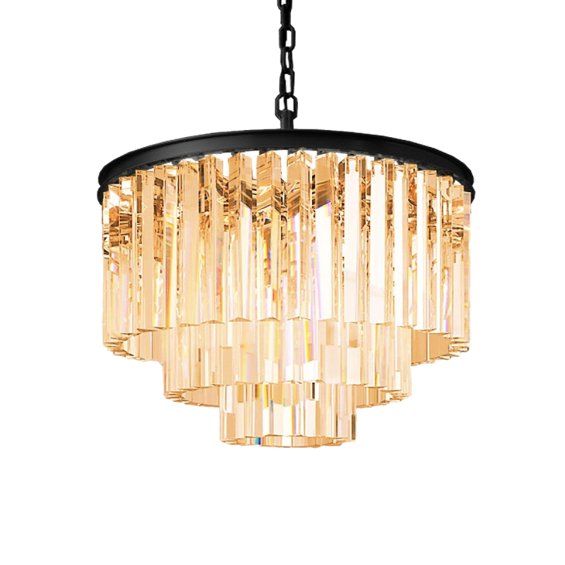 Подвесная люстра Delight Collection 1920s Odeon KR0387P-6 black/amber в Санкт-Петербурге