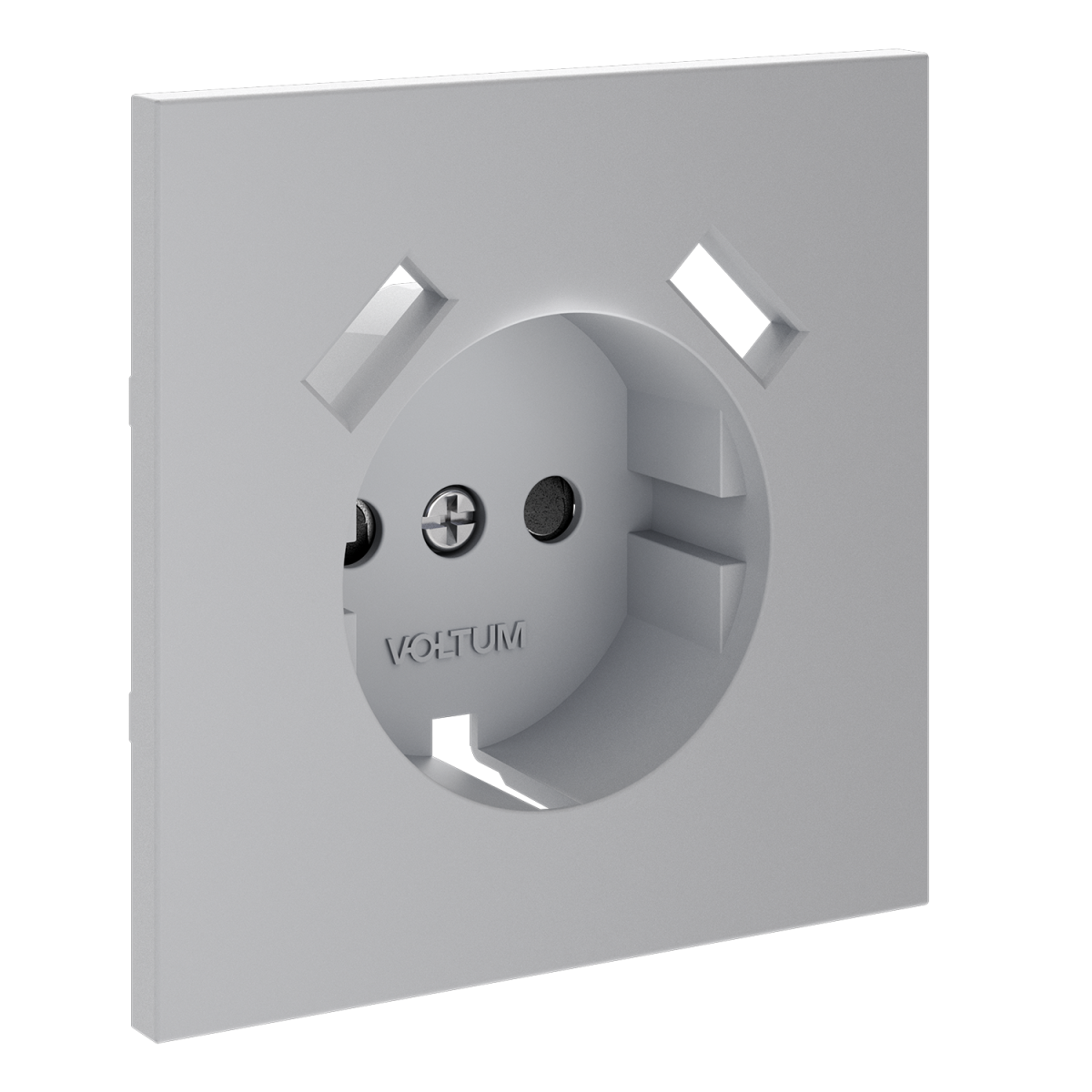 Накладка для розетки с заземлением и защитными шторками, с USB A+A Voltum S70 (серый) VLS000916 в Санкт-Петербурге
