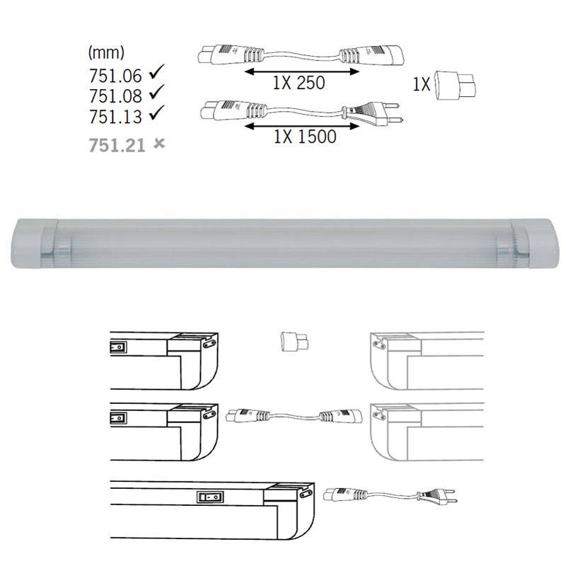 Мебельный светильник Paulmann Slimline Micro 75108 в Санкт-Петербурге