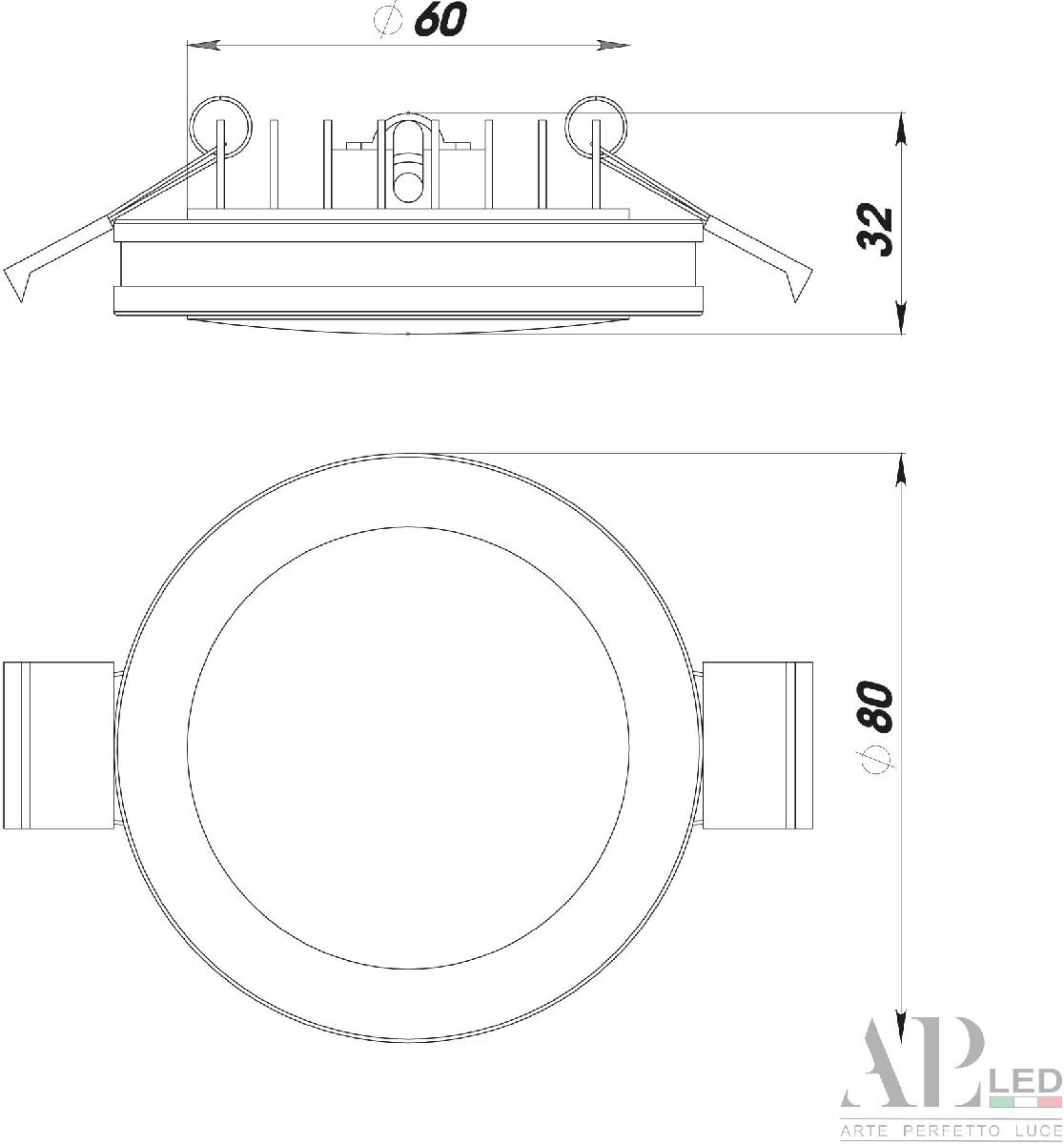 Встраиваемый светильник Arte Perfetto Luce Ingrid 3322.LD109R/7W/6K в Санкт-Петербурге