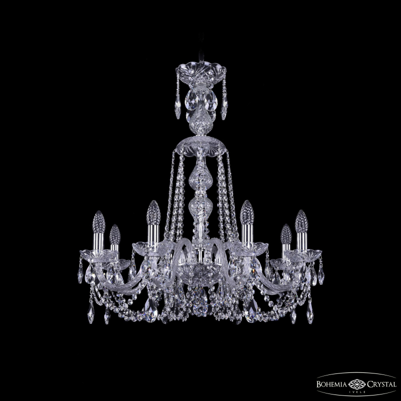 Подвесная люстра Bohemia Ivele Crystal 1402/8/240/XL-73 Ni в Санкт-Петербурге