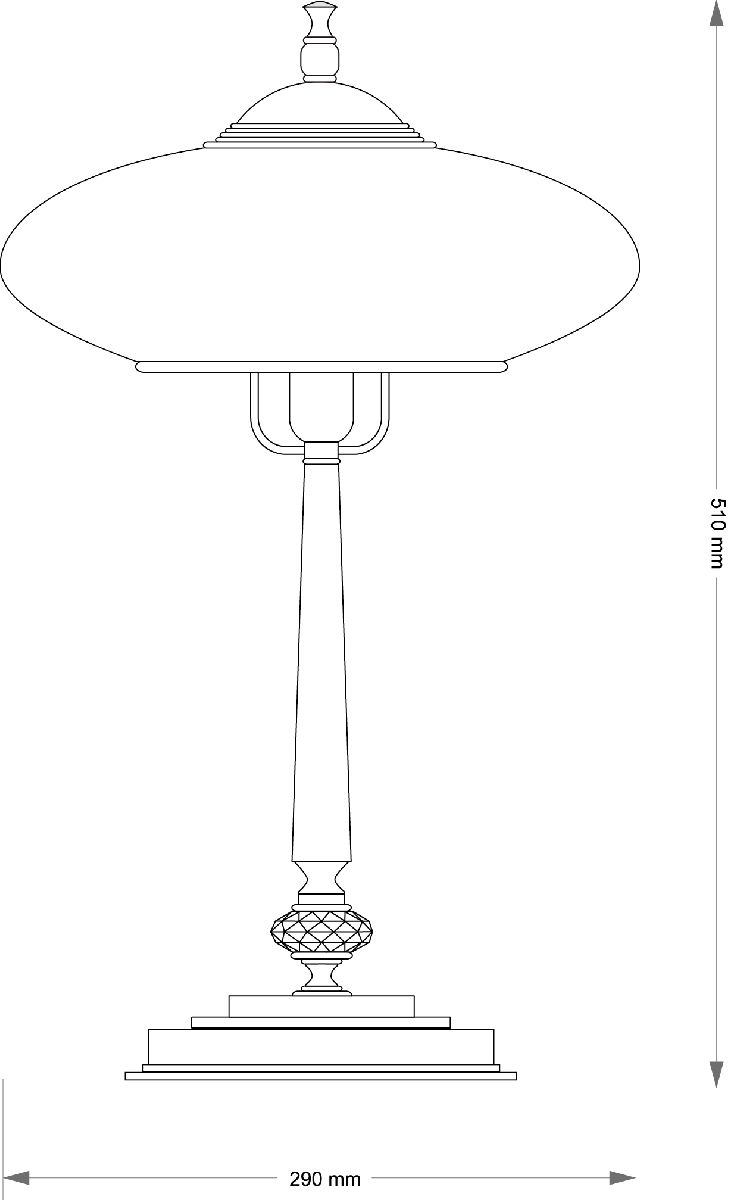 Настольная лампа Kutek San Marino Shade SAN-LG-1(P)CR в Санкт-Петербурге