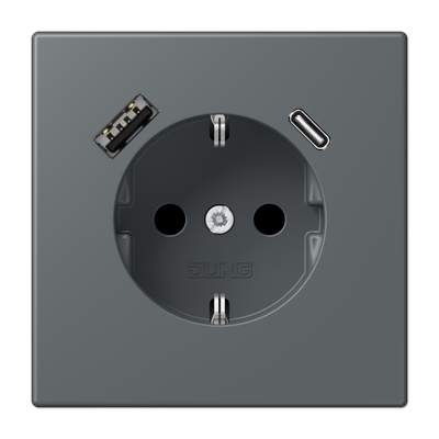 Розетка 2K+З USB Typ AC Jung LC1520-15CA202 в Санкт-Петербурге