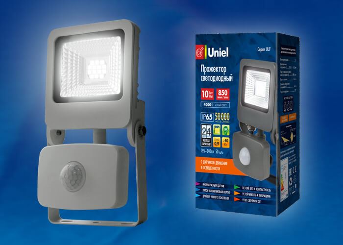 Прожектор светодиодный (UL-00003477) Uniel 10W 4000K ULF-F37-10W/NW в Санкт-Петербурге